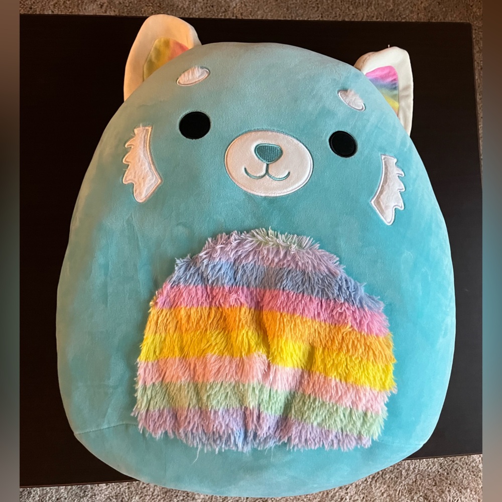 16 Inch Blue Fuzzy Red Panda Vanessa Squishmellows Kellytoy